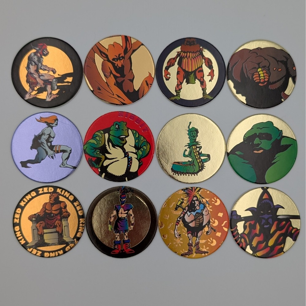 VTG Stack n Smack Planet Zed Street Kaps Monster Pogs Lot Foil King Zed Ribbit